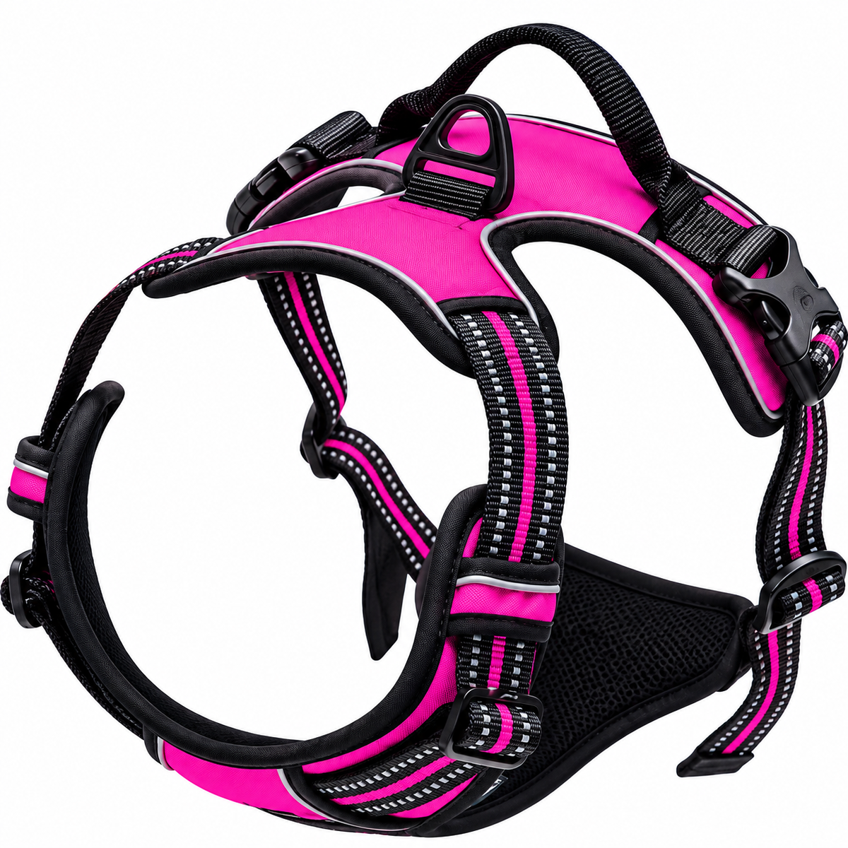 Adjustable No-Pull Dog Harness – Reflective Padded Vest for Small, Medium & Large Dogs